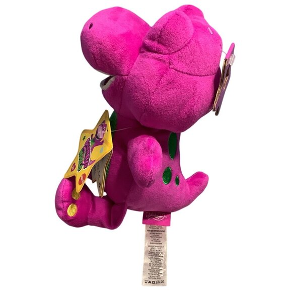 Fisher-Price Barney's World Plush 8" Barney Purple Dinosaur Stuffed Animal - Picture 5 of 9